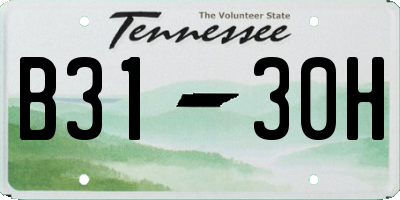 TN license plate B3130H