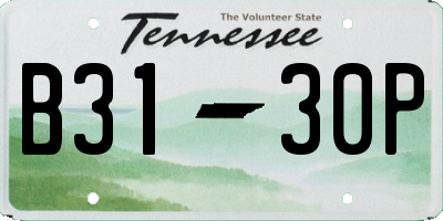 TN license plate B3130P