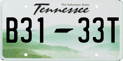 TN license plate B3133T