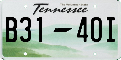 TN license plate B3140I