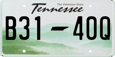 TN license plate B3140Q