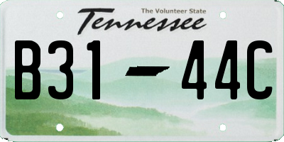 TN license plate B3144C