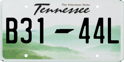 TN license plate B3144L