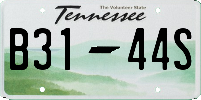 TN license plate B3144S
