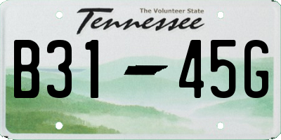 TN license plate B3145G