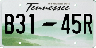 TN license plate B3145R