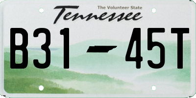 TN license plate B3145T