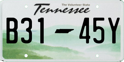 TN license plate B3145Y
