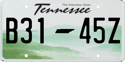 TN license plate B3145Z