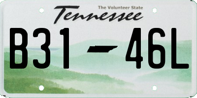 TN license plate B3146L