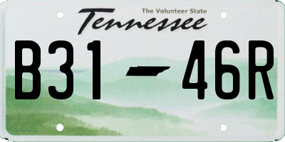 TN license plate B3146R