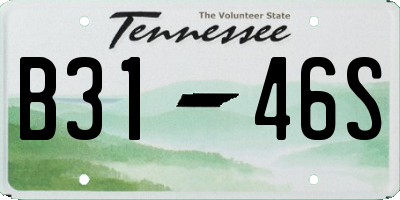 TN license plate B3146S