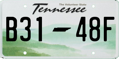 TN license plate B3148F