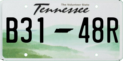 TN license plate B3148R