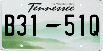 TN license plate B3151Q