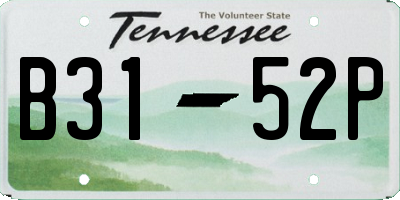TN license plate B3152P