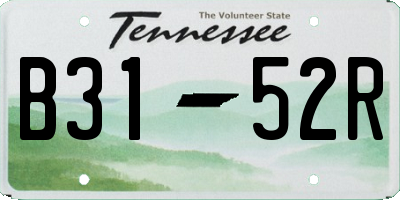 TN license plate B3152R