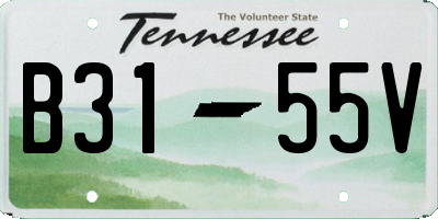 TN license plate B3155V