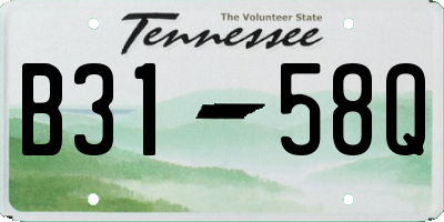 TN license plate B3158Q