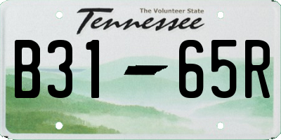 TN license plate B3165R