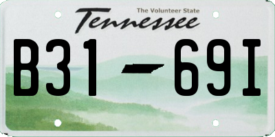 TN license plate B3169I