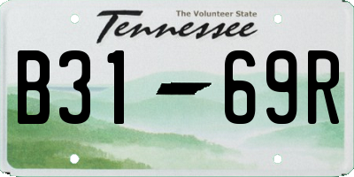TN license plate B3169R