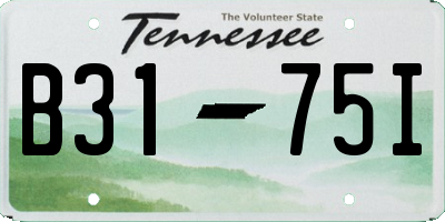 TN license plate B3175I