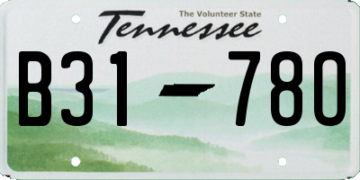 TN license plate B3178O