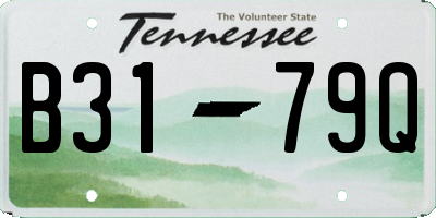 TN license plate B3179Q