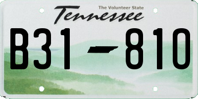 TN license plate B3181O