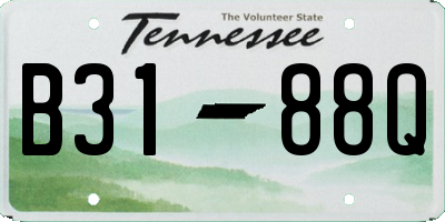 TN license plate B3188Q