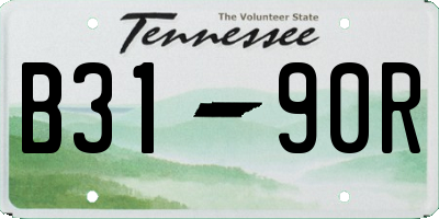 TN license plate B3190R