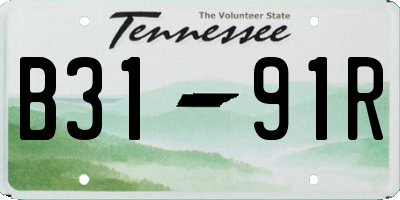 TN license plate B3191R