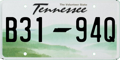TN license plate B3194Q