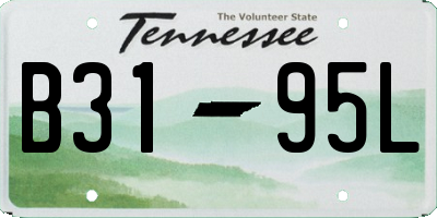 TN license plate B3195L