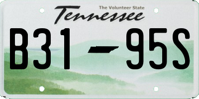 TN license plate B3195S