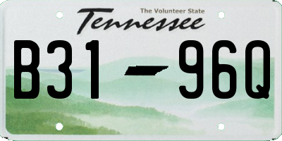 TN license plate B3196Q