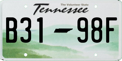 TN license plate B3198F