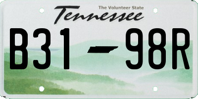 TN license plate B3198R