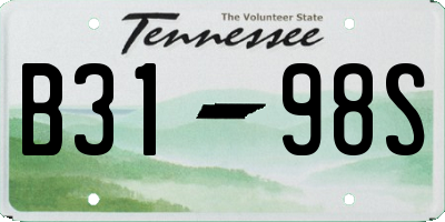 TN license plate B3198S