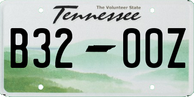 TN license plate B3200Z