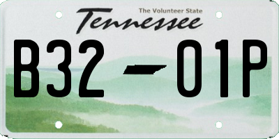 TN license plate B3201P