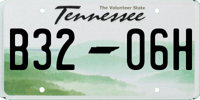 TN license plate B3206H