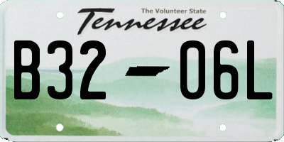 TN license plate B3206L