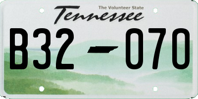 TN license plate B3207O