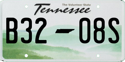 TN license plate B3208S