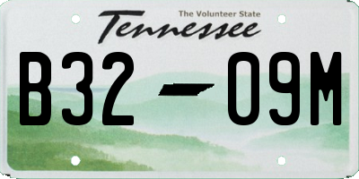 TN license plate B3209M