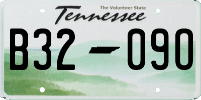 TN license plate B3209O