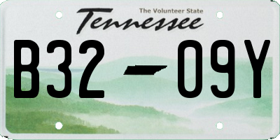 TN license plate B3209Y
