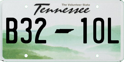 TN license plate B3210L